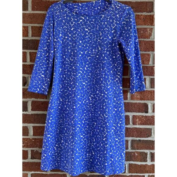 Mahi Gold Blue Floral Long Sleeve Dress | Size S - Picture 1 of 7